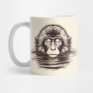 Japanese Onsen Zen Monkey Mug